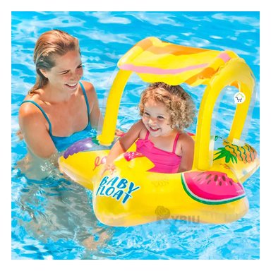 FLOTADOR PARA PISCINA EN COLOR AMARILLO Y+REGALO AGENDITA - 2