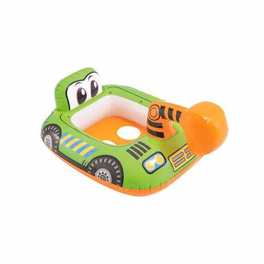 BOYA VERDE EN FORMA EXCAVADORA PARA NIÑOS INFLABLE PISCINA PORTATIL DIVERTIDO Y+PAPEL REGALO - 1