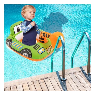 BOYA VERDE EN FORMA EXCAVADORA PARA NIÑOS INFLABLE PISCINA PORTATIL DIVERTIDO Y+PAPEL REGALO - 2
