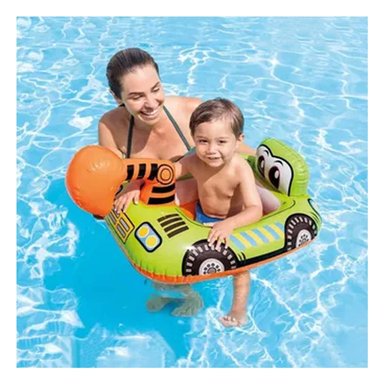 BOYA VERDE EN FORMA EXCAVADORA PARA NIÑOS INFLABLE PISCINA PORTATIL DIVERTIDO Y+PAPEL REGALO - 3