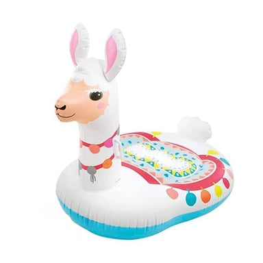 FLOTADOR INFLABLE LLAMA 94 X 135 X 112 CM PARA JUEGOS EN AGUA Y+PAPEL REGALO - 1