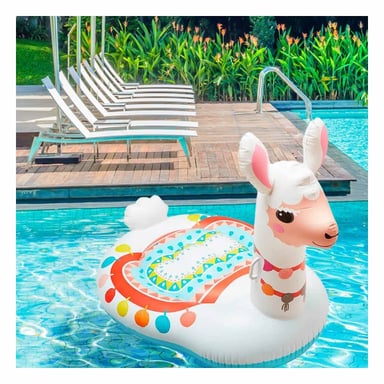 FLOTADOR INFLABLE LLAMA 94 X 135 X 112 CM PARA JUEGOS EN AGUA Y+PAPEL REGALO - 2