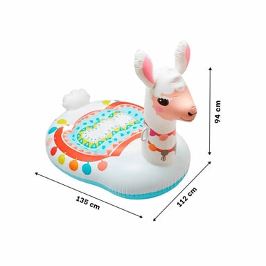 FLOTADOR INFLABLE LLAMA 94 X 135 X 112 CM PARA JUEGOS EN AGUA Y+PAPEL REGALO - 4