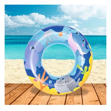 FLOTADOR RYBIU CON DISEÑO DE ACUARIO TOTUGA AZUL MOD.36113