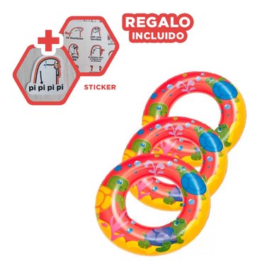 FLOTADOR RYBIU VERSATIL PRACTICO ROJO MOD.36113 + REGALO STICKERS