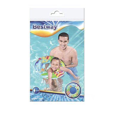 FLOTADOR RYBIU UTIL DE PLAYAS CELESTE MOD.36013 + PAPEL DE REGALO