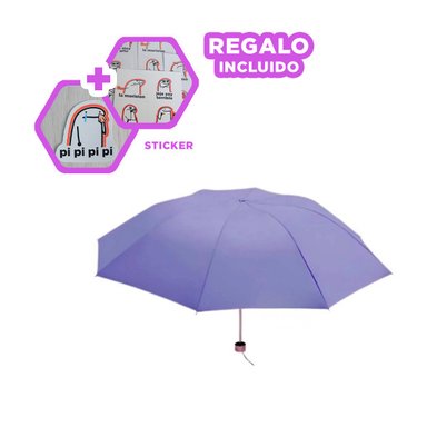SOMBRILLA RYBIU VE30202 MORADO AHORRA ESPACIO DE COLOR Y STICKERS