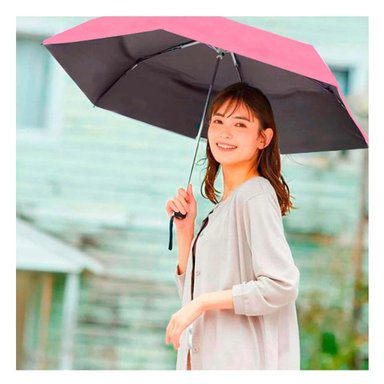 SOMBRILLA RYBIU VE30206 ROSADO PLEGABLE PORTATIL PARA CARTERA EN