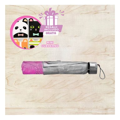 SOMBRILLA RYBIU VE30204 FUCSIA AHORRA ESPACIO DE COLOR Y AGENDITA