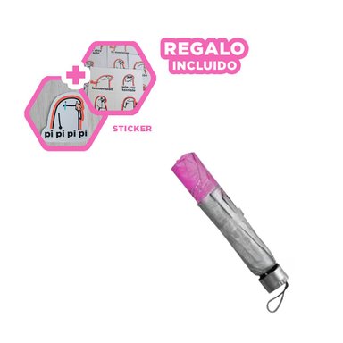 SOMBRILLA RYBIU VE30204 FUCSIA MODERNA E INNOVADORA DE COLOR Y STICKERS