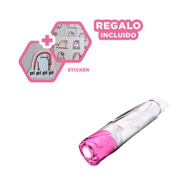 SOMBRILLA RYBIU VE30206 ROSADO FACIL DE UTILIZAR EN COLOR Y STICKERS