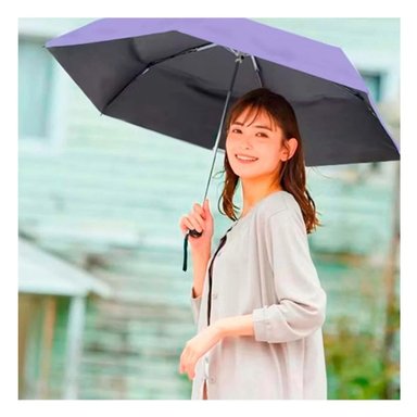 SOMBRILLA RYBIU VE30202 MORADO PLEGABLE PORTATIL PARA CARTERA DE COLOR