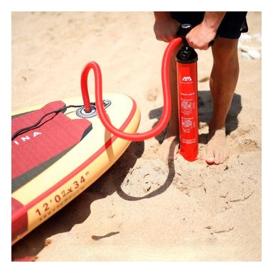 INFLADOR RYBIU COD.303021 BOMBA MANUAL DESMONTABLE ACCION ROJO