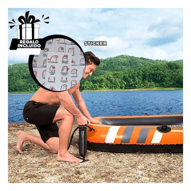 INFLADOR RYBIU 62002 FACIL USAR CON MANGUERA NEGRO + REGALO STICKERS