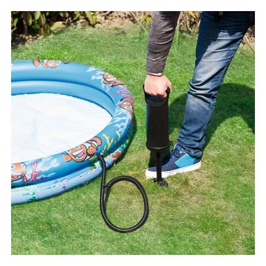 INFLADOR RYBIU 68612 MANUAL CON MANGERA ERGONOMICA 12 PULGADAS NEGRO