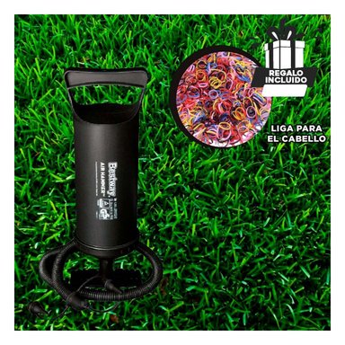 INFLADOR RYBIU 62003 MANUAL 3 VALVULAS CON MANGO ERGONOMICO NEGRO