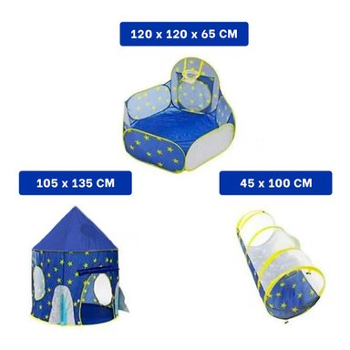 CARPA RYBIU MG-15214 JUEGO DE 3 PIEZAS INFANTIL EN COLOR AZUL - 4