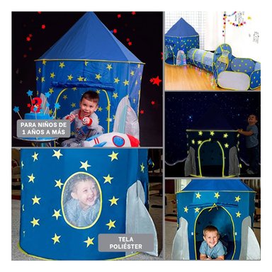CARPA RYBIU MG-15214 JUEGO DE 3 PIEZAS INFANTIL EN COLOR AZUL - 5