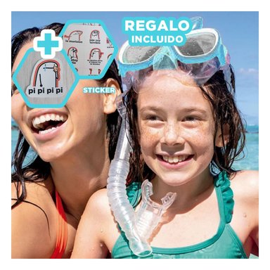 LENTES BUCEO RYBIU 55978 PROTECTORES CELESTE + REGALO STICKERS