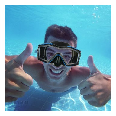 LENTES BUCEO RYBIU 55982 PEQUEÑOS CASA AZUL + AGENDITA