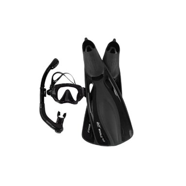 SET ACCESORIOS PISCINAS RYBIU W-SK101L NEGRO ENTRENAMIENTO BUCEO TALLA L + PAPEL REGALO