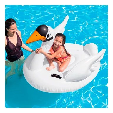 FLOTADOR RYBIU 57557NP BLANCO CISNE + PAPEL REGALO - 2