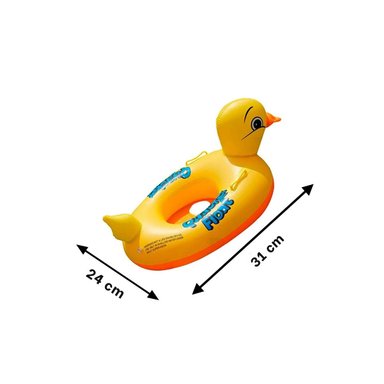 FLOTADOR INFLABLE PATO 31 X 24 CM PARA JUEGOS EN AGUA Y+PAPEL REGALO - 4