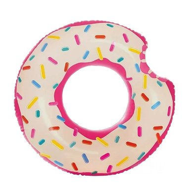 FLOTADOR INFLABLE DONAL PINK 107 CM COLORIDO PARA JUEGOS EN AGUA Y+PAPEL REGALO - 1