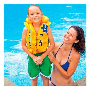 CHALECO SALVAVIDAS RYBIU 58660EU VINILO AMARILLO ATRACTIVO Y ESTABLE