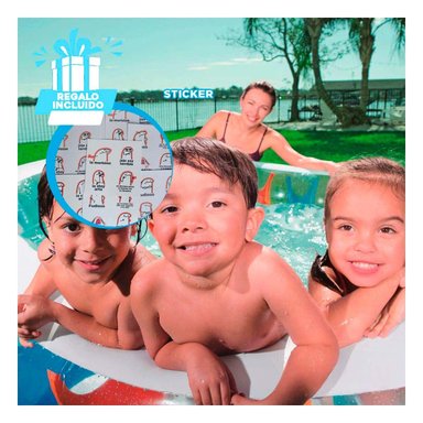 PISCINA VERANO ELIPTICA INFLABLE PARA HOGAR CON DISENO FAMILIAR Y+REGALO STICKER - 1