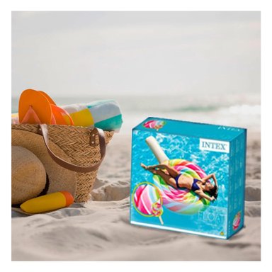 FLOTADOR RYBIU 58753EU MULTICOLOR INFLABLE DIVERTIDO CON DISEÑO CARAMELO - 1