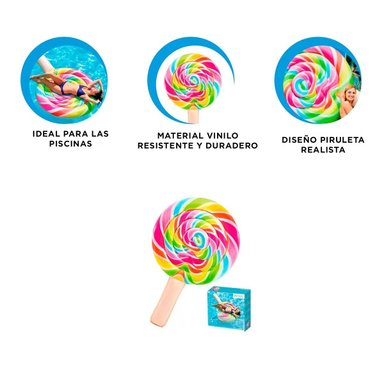 FLOTADOR RYBIU 58753EU MULTICOLOR INFLABLE DIVERTIDO CON DISEÑO CARAMELO - 3