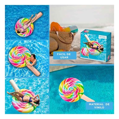 FLOTADOR RYBIU 58753EU MULTICOLOR INFLABLE DIVERTIDO CON DISEÑO CARAMELO - 5