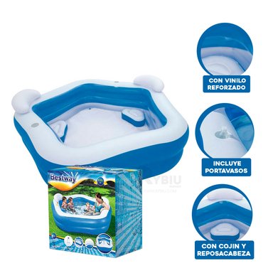 PISCINA PARA JUEGOS Y SENCILLO FAMILIAR Y+REGALO STICKERS - 3
