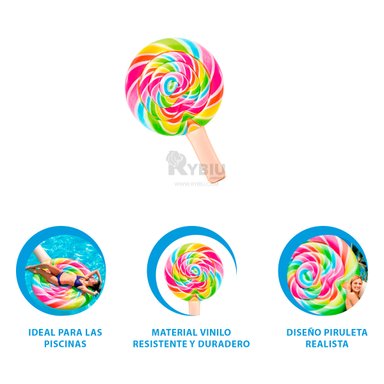 FLOTADOR RYBIU 58753EU MULTICOLOR GRAN DISEÑO FORMA CARAMELO + REGALO AGENDITA
