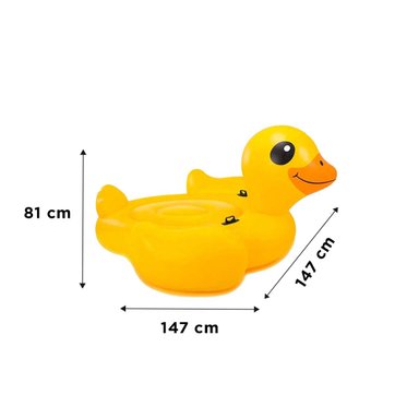 INFLABLE FLOTANTE SEGURO PATO 147 X 147 X 81 CM PARA PISCINA Y+REGALO STICKER - 4