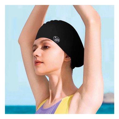 GORRO NATACIÓN RYBIU MG-SC-4602 COMODO UTIL SC-4602 NEGRO