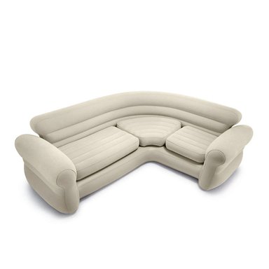 SOFA MODULAR RYBIU 68575NP 4 CUERPOS BEIGE CON FUNCION ADICIONAL + PAPEL REGALO