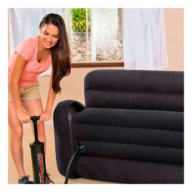 SOFA MODULAR RYBIU 66551NP NEGRO CON FUNCION ADICIONAL + PAPEL REGALO - 2