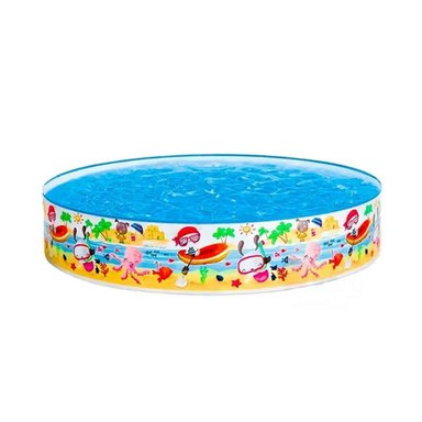 ALBERCA INFLABLE OCEANO PARA PATIO Y CASA CON USO RECREATIVO FAMILIAR Y+PAPEL REGALO - 1