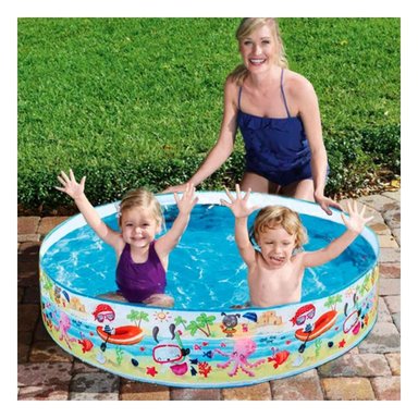 ALBERCA INFLABLE OCEANO PARA PATIO Y CASA CON USO RECREATIVO FAMILIAR Y+PAPEL REGALO - 5