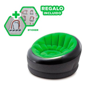 SOFA RYBIU 68582NP VERDE ADAPTABLE PARA DESCANSO RAPIDO + REGALO STICKERS