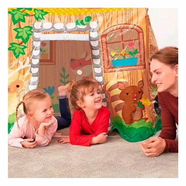 HOGAR DE JUEGO INFANTIL CON JUEGOS Y APRENDIZAJE 102 X 76 X 114CM - 1