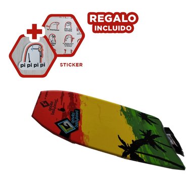 TABLA SURF RYBIU GR-37DS MODERNA EAR MULTICOLOR + REGALO STICKERS