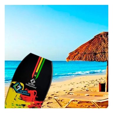 TABLA NATACIÓN RYBIU BODYBOARD COMPACTO MULTICOLOR 37''