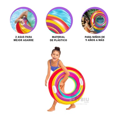 FLOTADOR COMODO PARA PISCINA MORADO Y+REGALO AGENDITA - 2