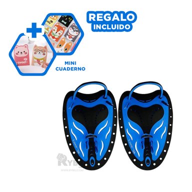 MANOPLA RYBIU W-200M AZUL NEGRO DESEMPEÑO OPTIMO + REGALO AGENDITA