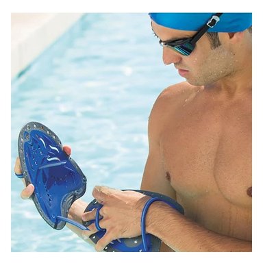 MANOPLA RYBIU W-200M AZUL NEGRO ENTRENAMIENTO PROFESIONAL