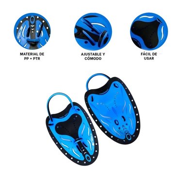 MANOPLA RYBIU W-200M AZUL NEGRO ENTRENAMIENTO PROFESIONAL - 3