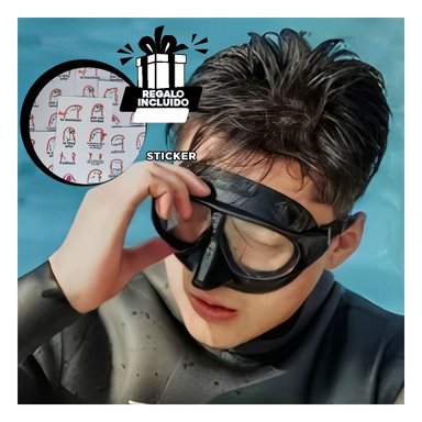 SET NATACIÓN RYBIU W-MK110 DURADERO EXPLORACIONES NEGRO + REGALO STICKERS